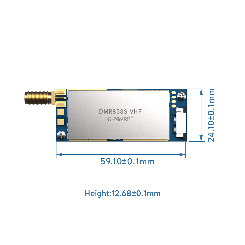 DMR858S: Módulo Walkie Talkie DMR Tier II incorporado de 5W