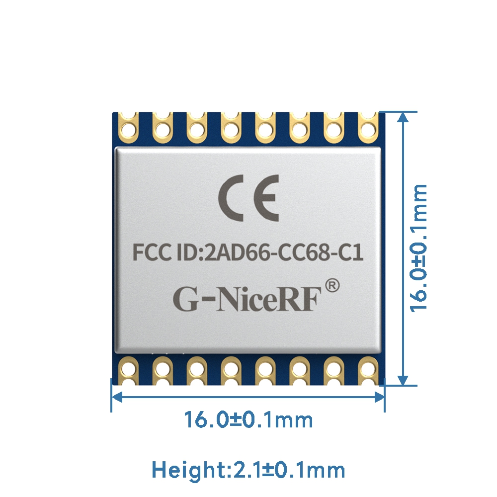 CC68-C1: LLCC68 FCC ID e módulo LoRa certificado CE-RED com interface SPI