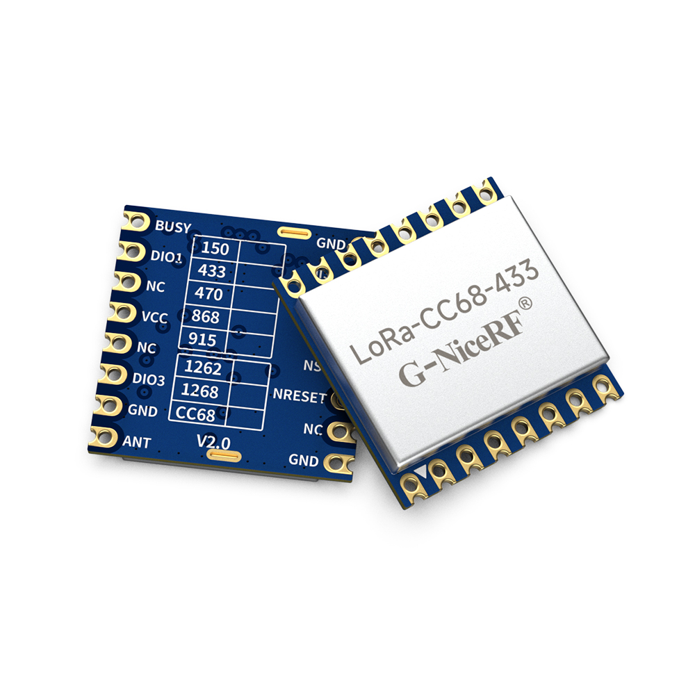 LoRa-CC68: Módulo 433/470/490 MHz baseado em LLCC68 com porta SPI