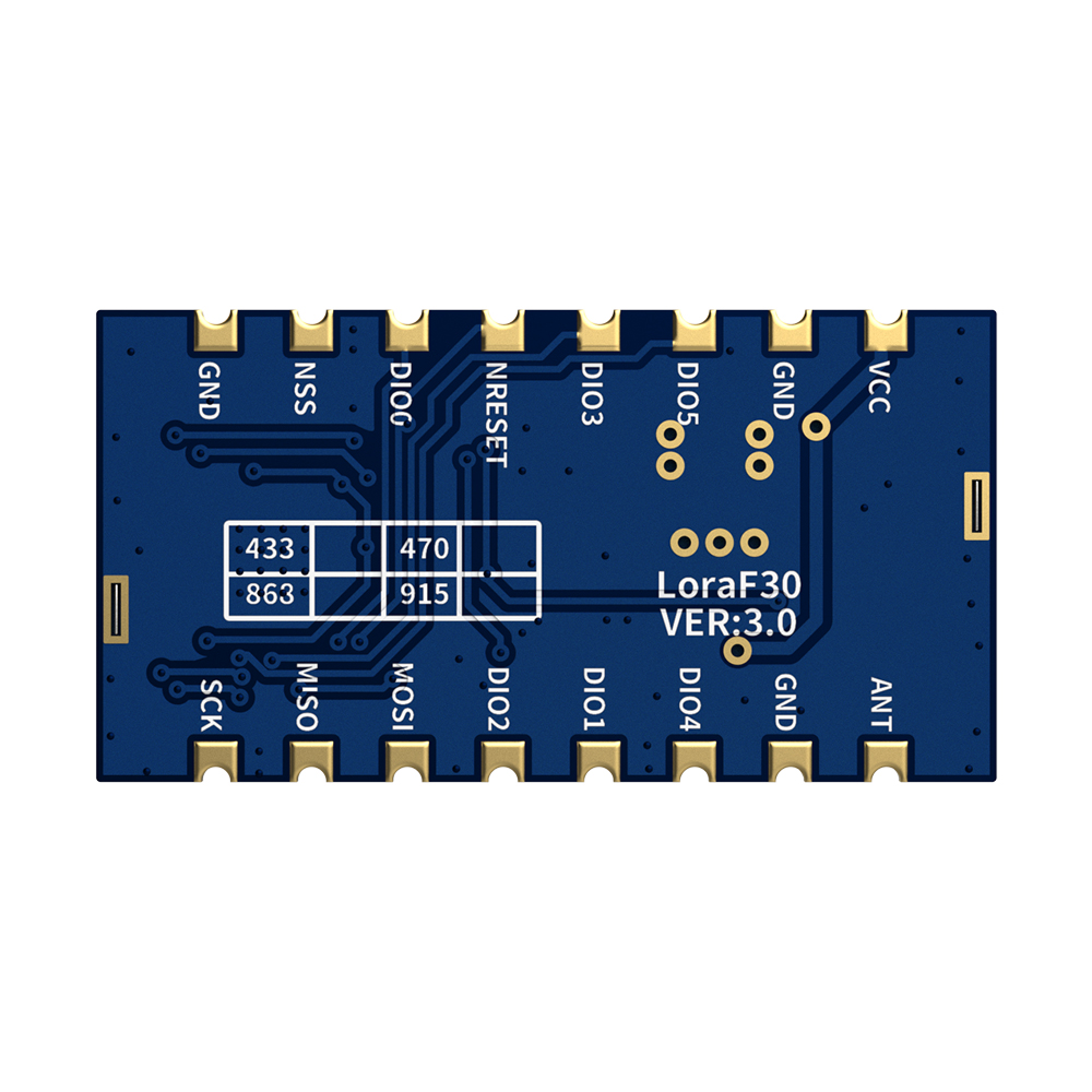 LoRa1276F30: Módulo LoRa de alta potência de 868/915 MHz 500 mW