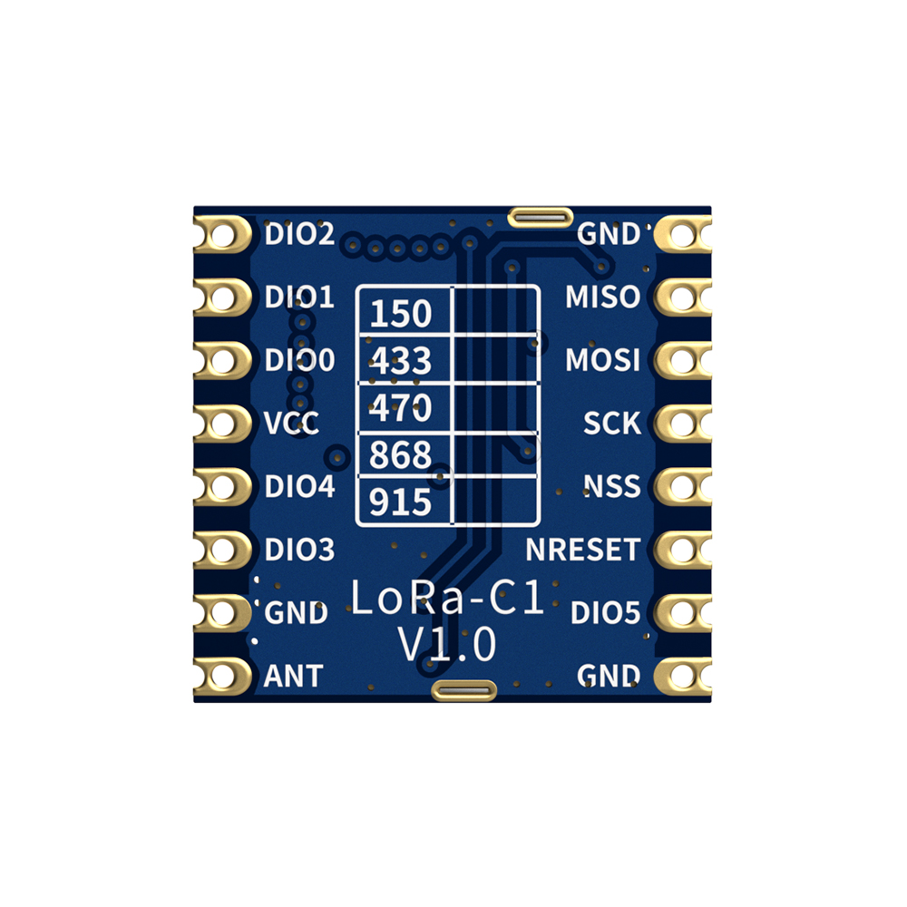 LoRa1278-C1: Módulo SX1278 LoRa de 433/490 MHz com módulo frontal SPI e proteção ESD