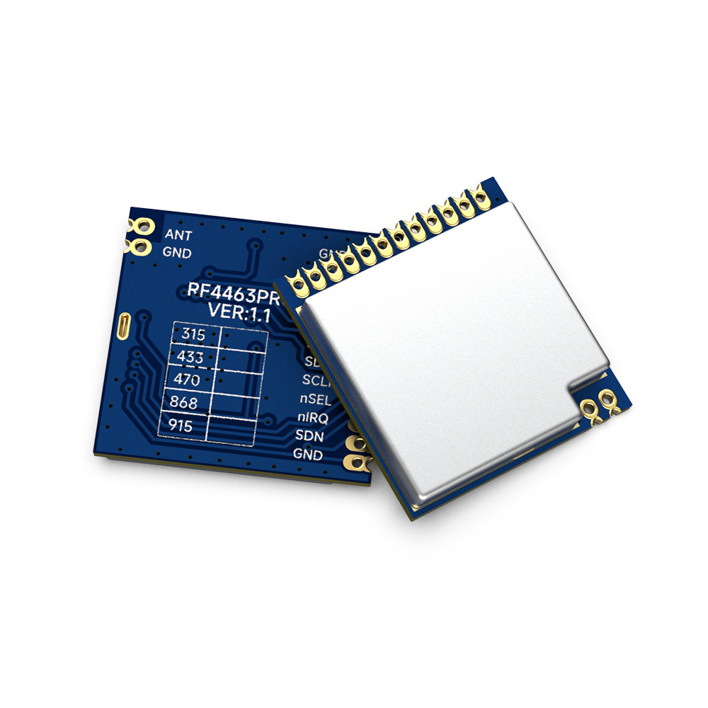 RF4463PRO-470: Módulo transmissor e receptor RF Si4463 100mW 470MHz