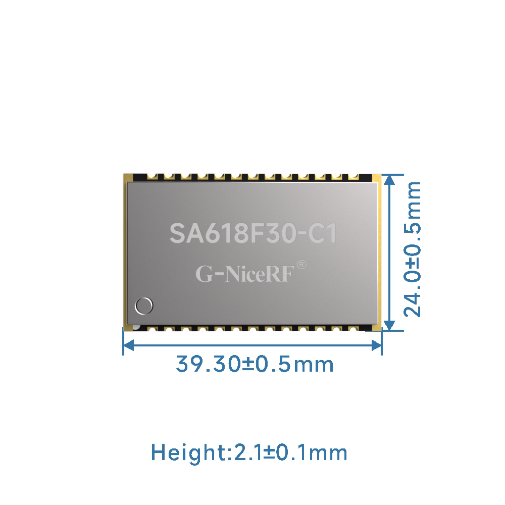 SA618F30-C1 Módulo de transmissão de áudio full-duplex de alta qualidade e alta potência de 1 W