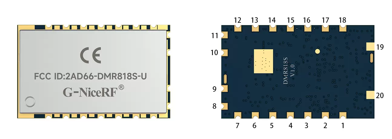 Definição de PIN do módulo walkie talkie DMR DMR818S-U.