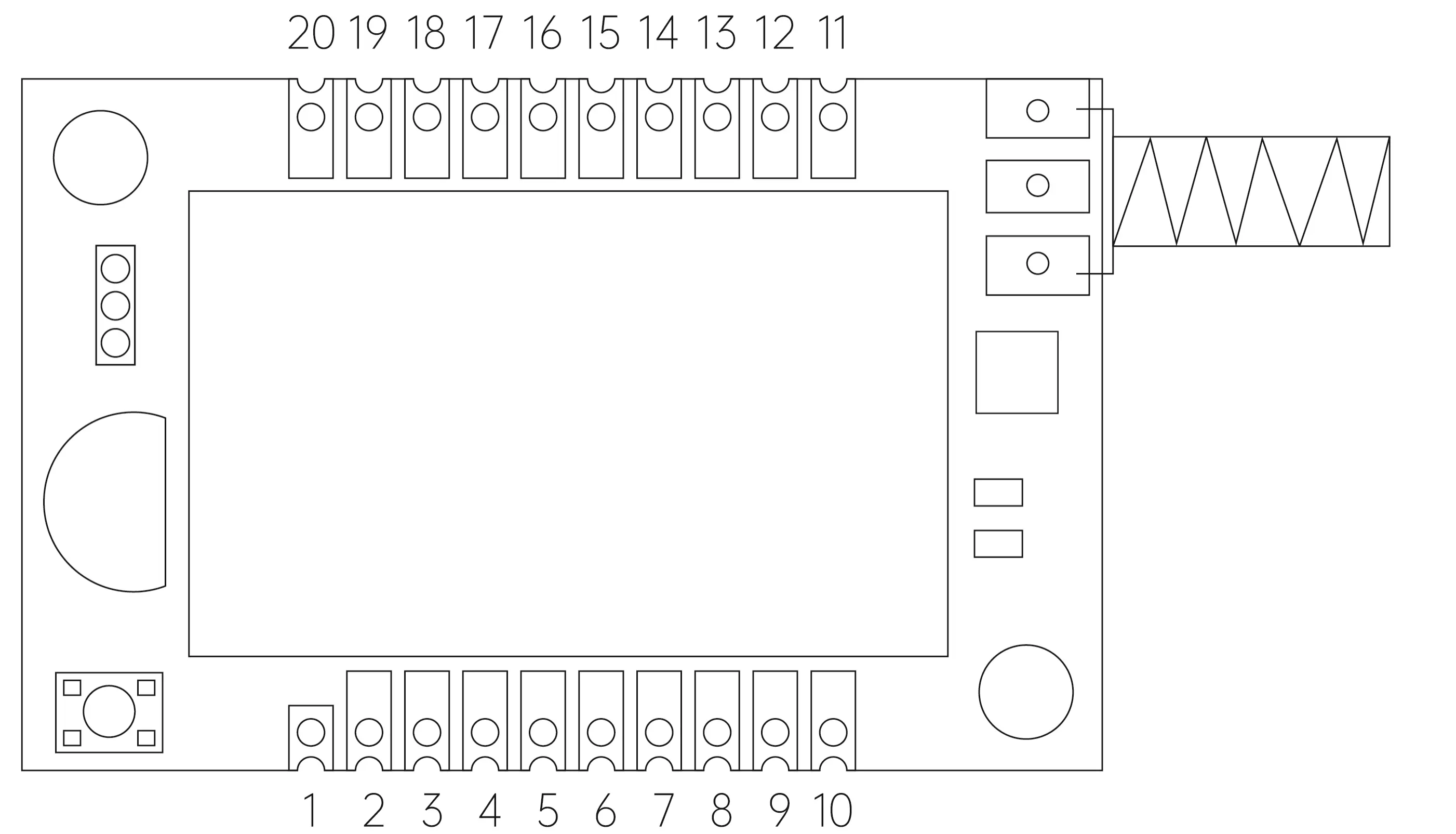 Definição de PIN do nó de monitoramento de sensor de temperatura e umidade IoT IOT-THS010