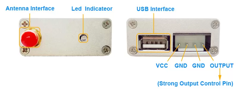 Definição de interface do módulo de comutação sem fio de controle de walkie talkie SA809-RX com proteção por senha
