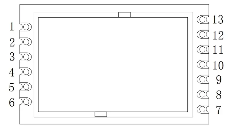 Definição de pinos do módulo de duplicação de sinal sem fio SRX888 Definição de pinos do módulo de duplicação de sinal sem fio SRX888