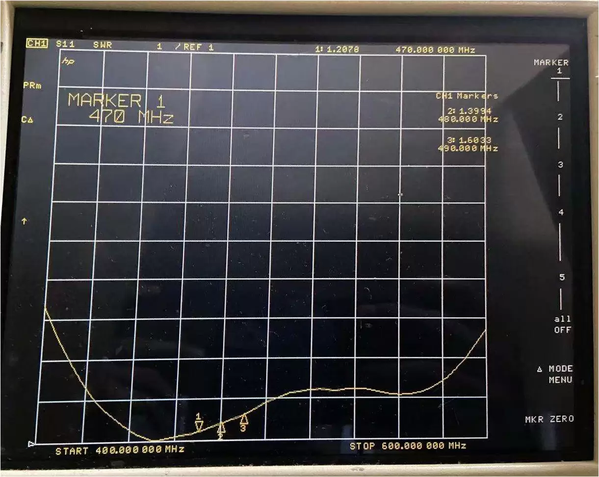 ROE da antena pequena de alto ganho de 490 MHz SW490-XP1M ROE da antena pequena de alto ganho de 490 MHz SW490-XP1M
