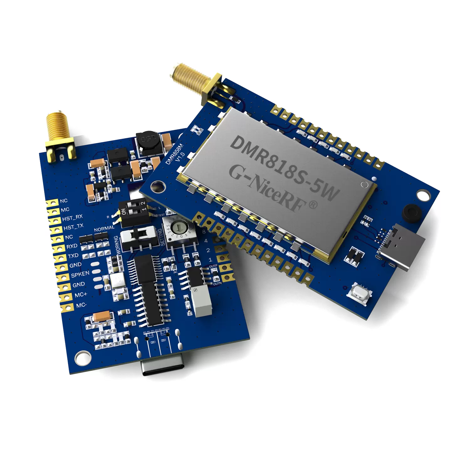 DMR858M: Walkie-Talkie DMR com Slot de Tempo Duplo Analógico-Digital Integrado de 5 W