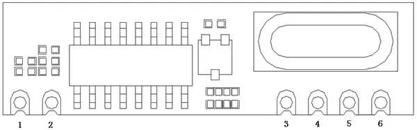 Pinos do módulo receptor ASK de 433 MHz SRX887