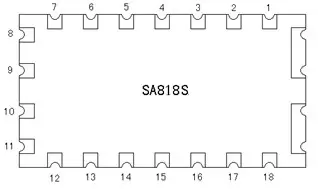 Definição do pino do módulo walkie-talkie SA818S-CE