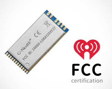 Módulo RF de 2,4 GHz LoRa1280F27/LoRa1281F27 passou na certificação FCC e CE