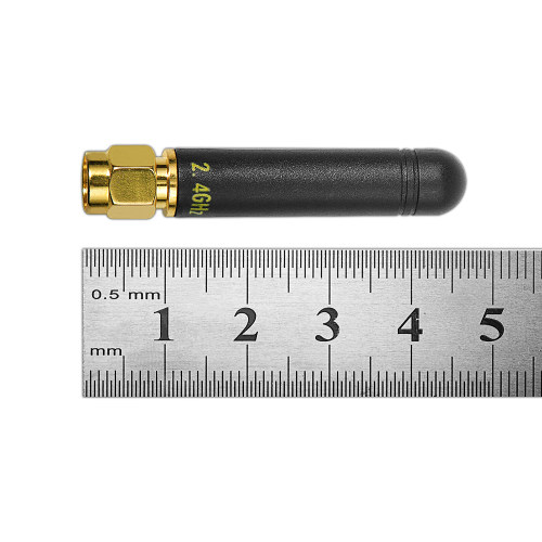 SW2400-ZT48: Antena de haste reta banhada a ouro de 2,4 GHz