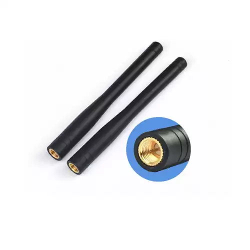 SW450-ZT100DN: Antena de haste reta niquelada UHF de 450 MHz