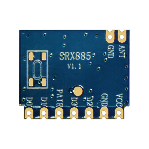 SRX885: Módulo receptor ASK de 315/433 MHz com decodificação multifuncional