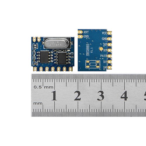 SRX885: Módulo receptor ASK de 315/433 MHz com decodificação multifuncional