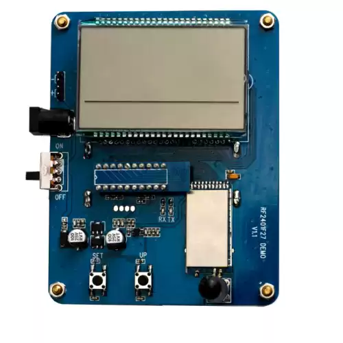 RF2401F27: Placa de demonstra&ccedil;&atilde;o para m&oacute;dulo transmissor e receptor de 2,4 GHz