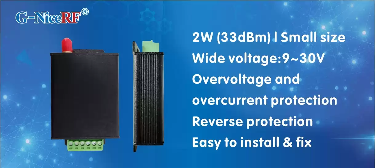 Modem Uart LoRa de grande tensão de tamanho pequeno 2W LoRa6200Pro