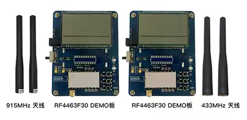 placa de demonstração do módulo transceptor sem fio RF4463F30