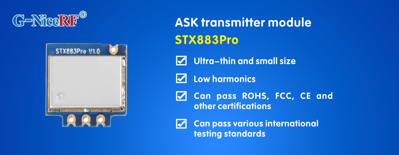 Módulo transmissor ASK STX883Pro