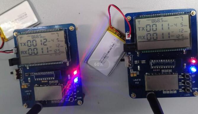 Módulo sem fio LoRa1276F30 teste de placa de demonstração de função