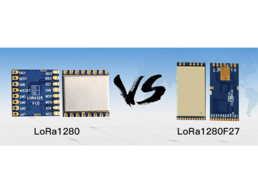 Comparação de parâmetros do módulo sem fio LoRa1280 e LoRa1280F27