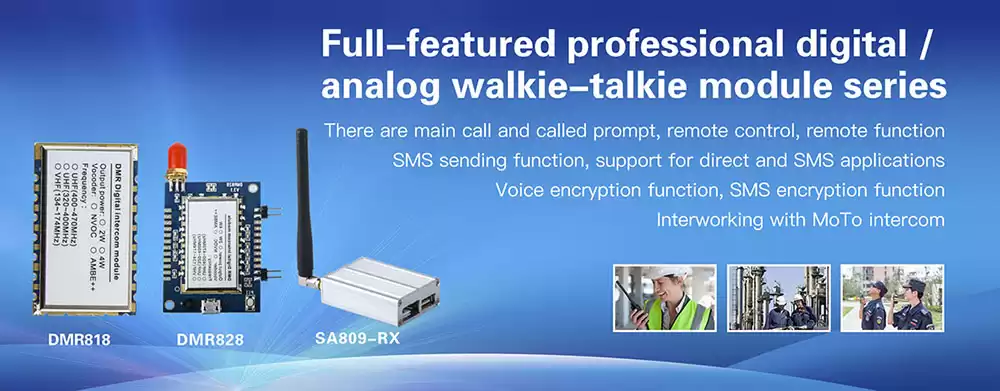 Módulo walkie talkie digital e analógico