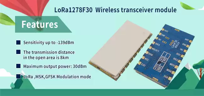 módulo transceptor sem fio LoRa1278F30