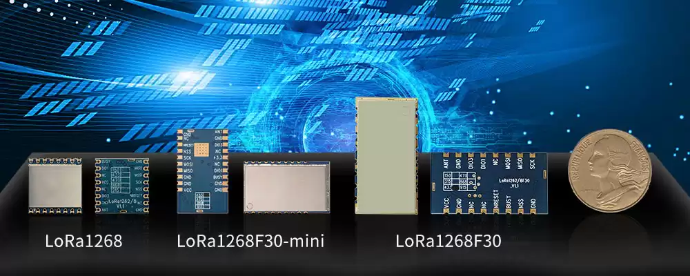 Módulo SX1268 LoRa LoRa1268, LoRa1268F30 e LoRa1268F30-Mini