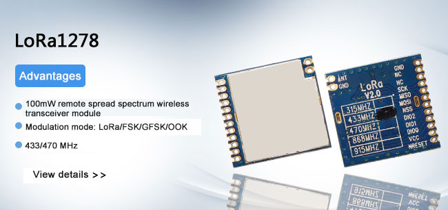 Módulo 433 MHz LoRa1278