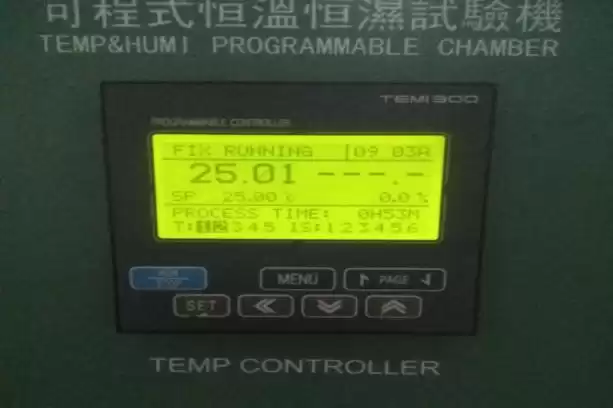 Defina o termostato para 25°