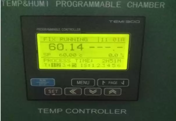 Defina o termostato para 60°