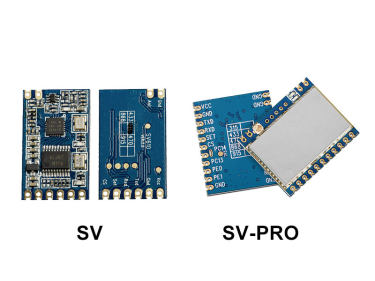 Qual é a diferença entre os módulos sem fio das séries SV e SV-pro?