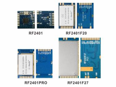 Módulo RF de 2,4 GHz Módulos da série RF2401: como distinguir?