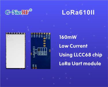 Novo: Módulo Uart LoRa de baixa corrente de 160mW LoRa610II usando chip LLCC68