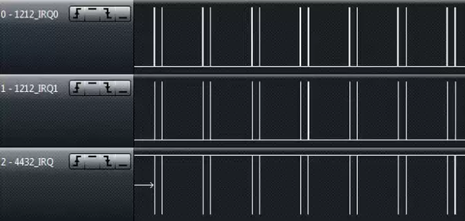 Figura 19: Interrupção de comunicação RF4432PRO e RF1212