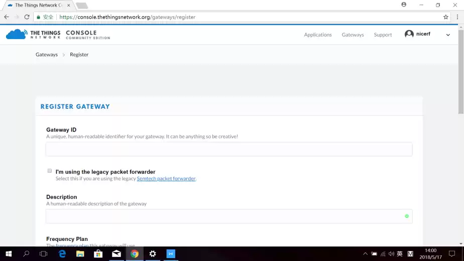 Clique em Começar registrando um!