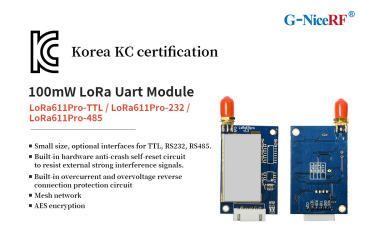 Módulo LoRa Uart LoRa611Pro-TTL, LoRa611Pro-232, LoRa611Pro-485 Pass Certificação KC