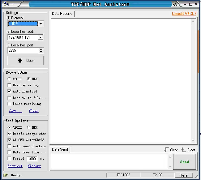 Depois de abrir conforme mostrado abaixo