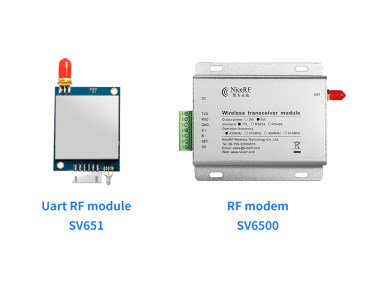 Diferenças entre o módulo UART RF e o modem RF