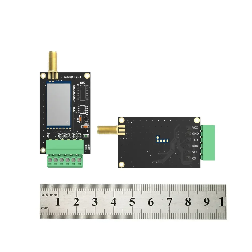 LoRa611II: Ampla tensão e alta taxa: Módulo Uart LoRa industrial de 160mW com proteção ESD