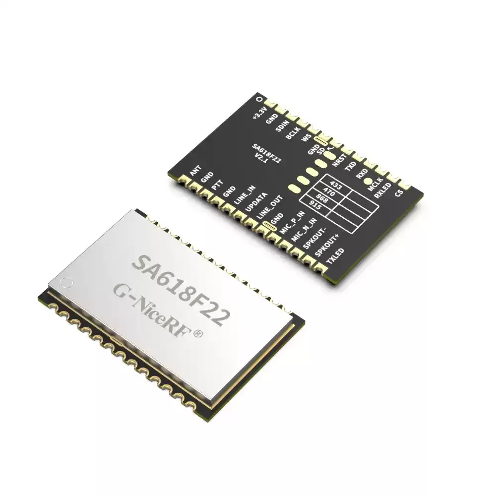 SA618F22: Módulo transceptor de áudio sem fio full duplex com taxa de amostragem de 160 mW e 8K