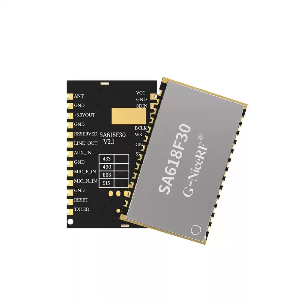 SA618F30: Módulo de áudio sem fio full duplex de longo alcance de 1 W com proteção ESD