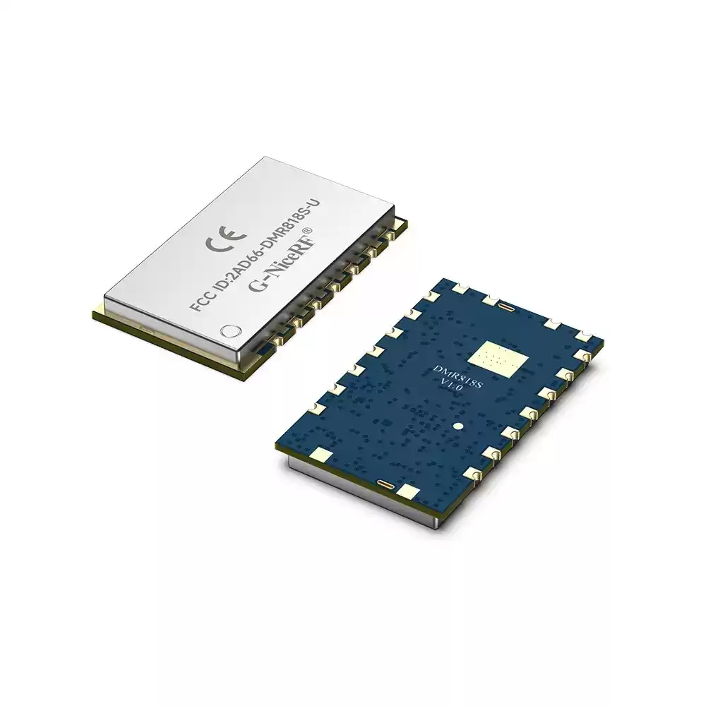 DMR818S-U: Módulo Walkie Talkie DMR Nível II AMBE++ com certificação FCC ID e CE RED