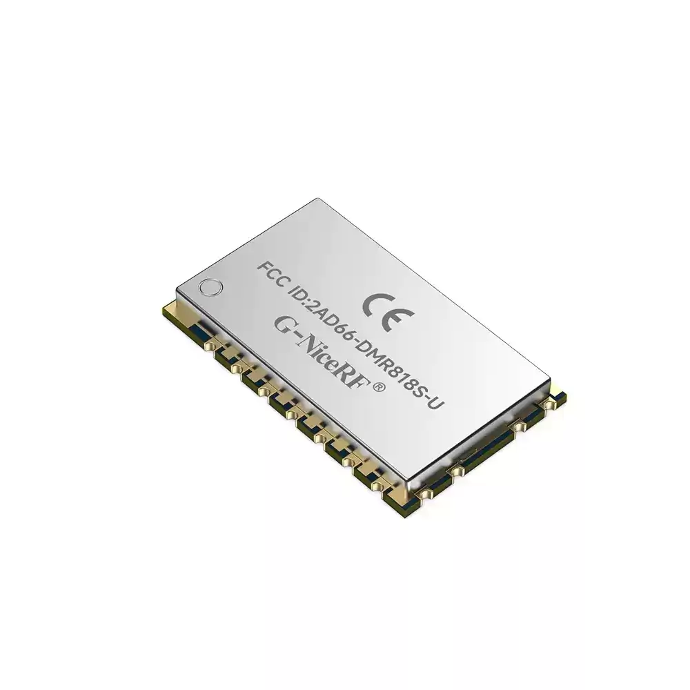 DMR818S-U: Módulo Walkie Talkie DMR Nível II AMBE++ com certificação FCC ID e CE RED