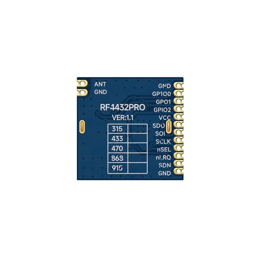 RF4432PRO: Módulo transmissor e receptor RF certificado Si4432 433 MHz CE-RED