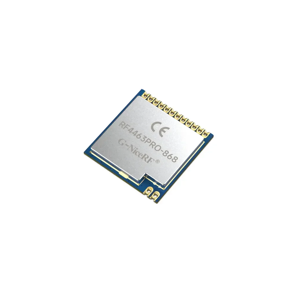 RF4463PRO-868: Módulo RF Si4463 CE-RED certificado de 100mW 868MHz com cristal 10PPM