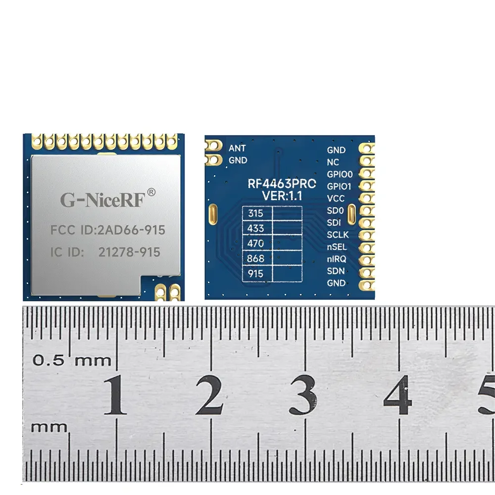 RF4463PRO-915: Módulo RF certificado Si4463 915MHz FCC ID e IC ID