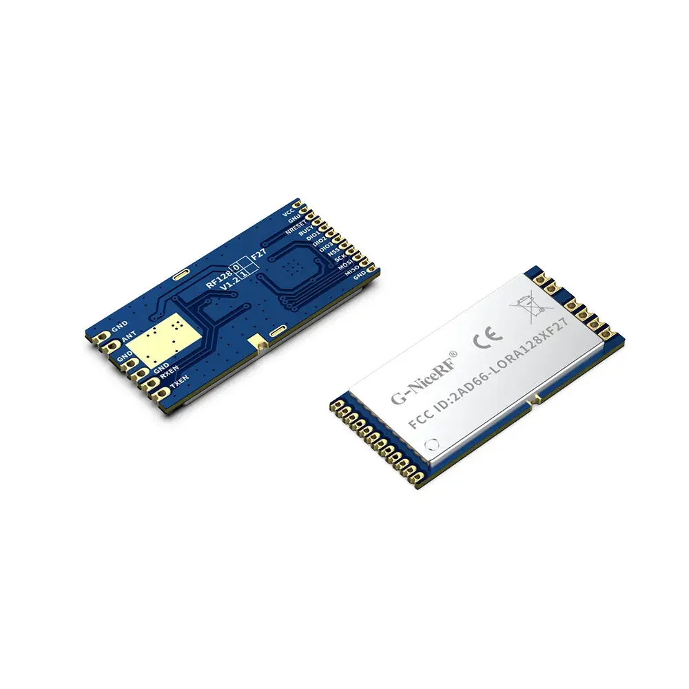 LoRa1280F27: SX1280 500mW FCC ID e módulo LoRa de 2,4 GHz com certificação CE-RED com alimentação de interface SPI