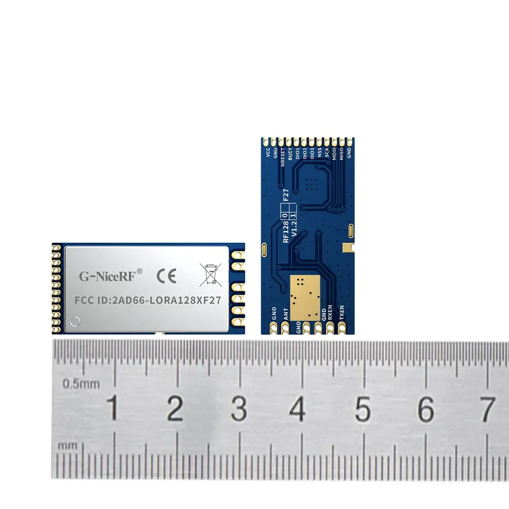 LoRa1280F27: SX1280 500mW FCC ID e módulo LoRa de 2,4 GHz com certificação CE-RED com alimentação de interface SPI